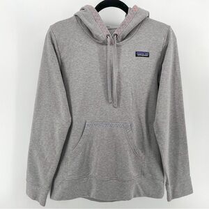 Patagonia Women’s Hooded Sweatshirt Gray Embroidered Organic Cotton S